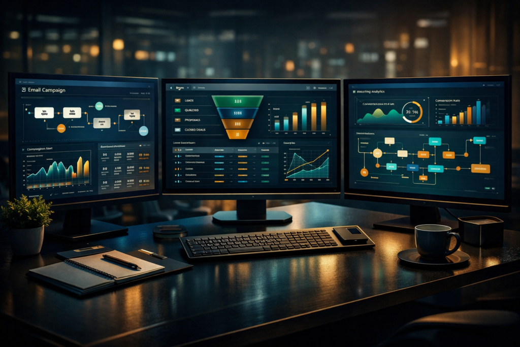 Best marketing automation tools comparison dashboard